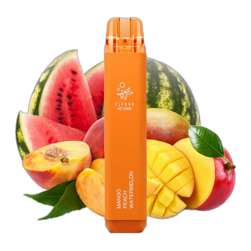 ELF BAR NC1800 Disposable Mango Peach Watermelon 1800 Pust 950 MAh